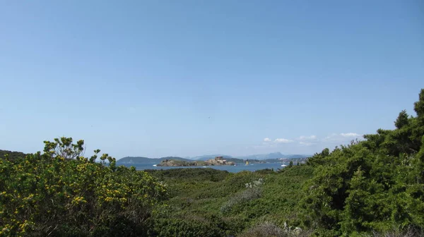 Widok Ile Porquerolles Var France — Zdjęcie stockowe