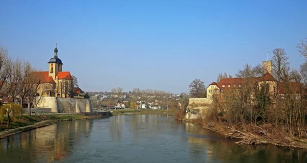 Halsringning Mellan Regiswindis Kyrka Och Grafenburg Lauffen — Stockfoto