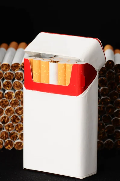 Κοντινό Πλάνο Τσιγάρων Καπνού Ιστορικό Υφή — Φωτογραφία Αρχείου