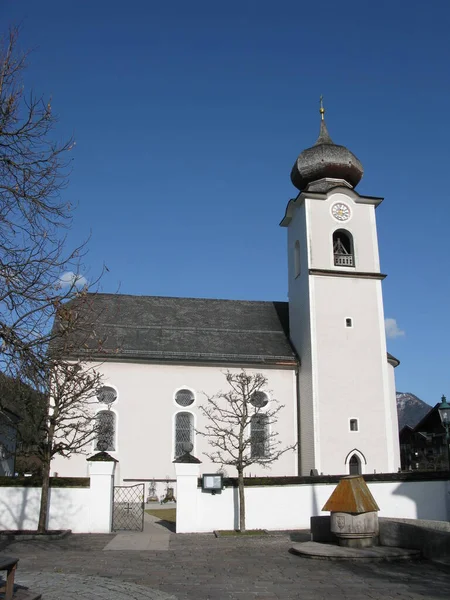 Εκκλησία Στο Strobl Wolgangsee — Φωτογραφία Αρχείου