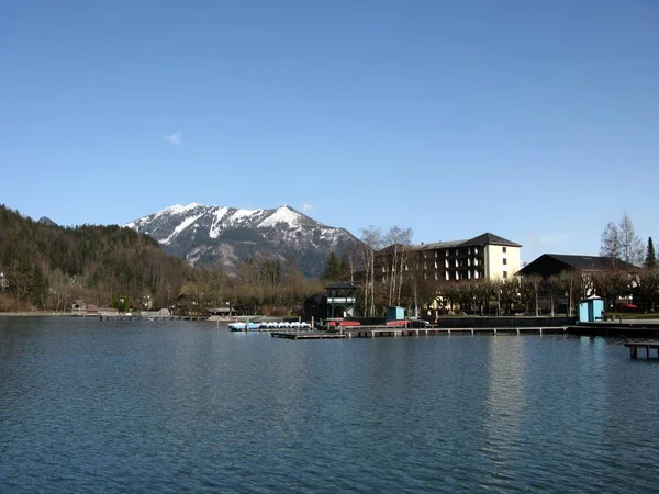 Vista Panorámica Del Hermoso Paisaje Los Alpes — Foto de Stock