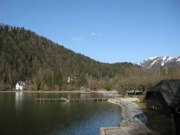 Vista Panorámica Del Hermoso Paisaje Los Alpes — Foto de Stock