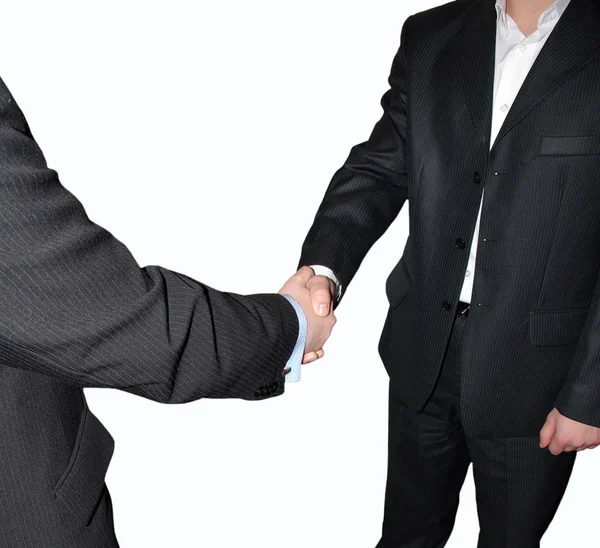 Handshake White Background — Stock Photo, Image