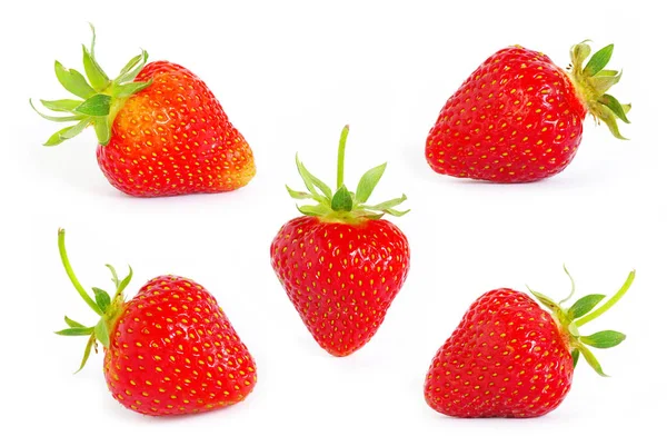 Strawberry Isolated White — Stok Foto