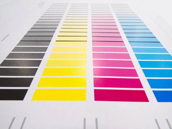 Printing colour charts for measuring colour values and control in printing industry using a spectrometer