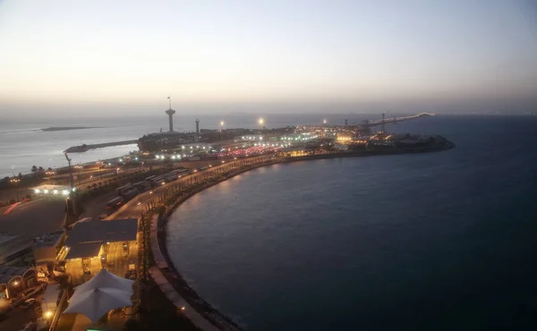 Calzada Del Rey Fahd Sobre Golfo Bahréin Entre Reino Bahréin — Foto de Stock