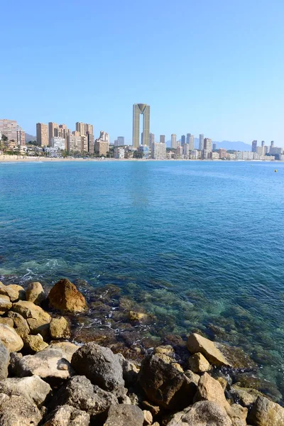 Ουρανοξύστες Benidorm Costa Blanca Ισπανία — Φωτογραφία Αρχείου