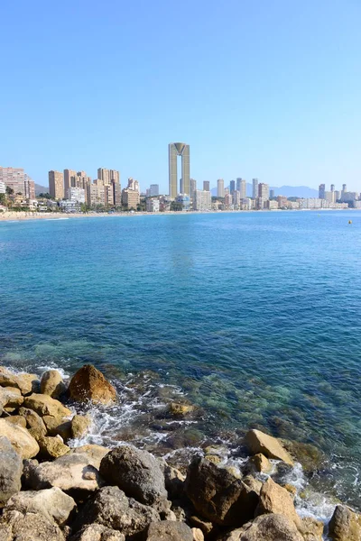 Ουρανοξύστες Benidorm Costa Blanca Ισπανία — Φωτογραφία Αρχείου