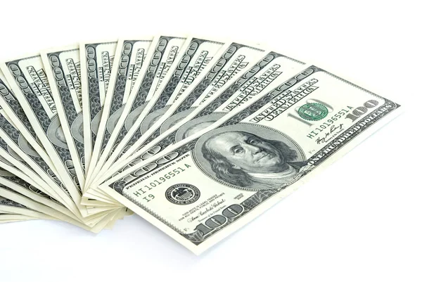 Money White Background — Stock Photo, Image