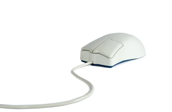 Rato Computador Isolado Sobre Fundo Branco — Fotografia de Stock