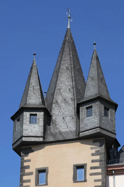 Historiska Museets Torn Den Gamla Staden Frankfurt Main — Stockfoto