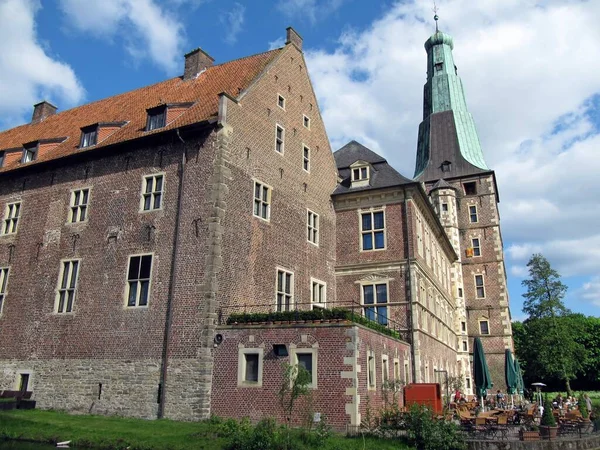 Kasteel Raesfeld Toren Vlag — Stockfoto