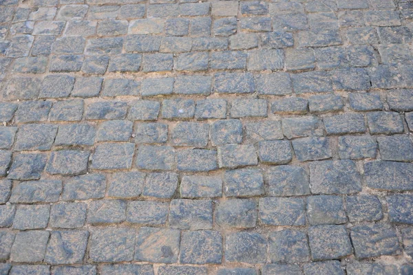 Pflastersteine Steine Auf Der Straße — Stockfoto