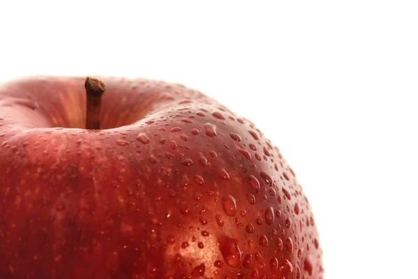 Makroaufnahme Eines Roten Apfels — Stockfoto