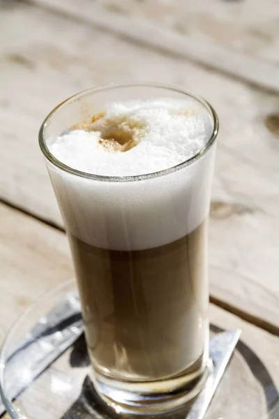 Latte Macchiato Kávéital — Stock Fotó