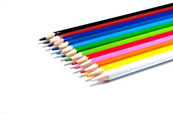 Colorful Pencils Art Craft Equipment — Stock Photo, Image