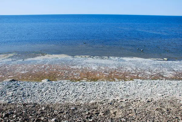 Ljus Och Stenig Vik Den Svenska Öland — Stockfoto