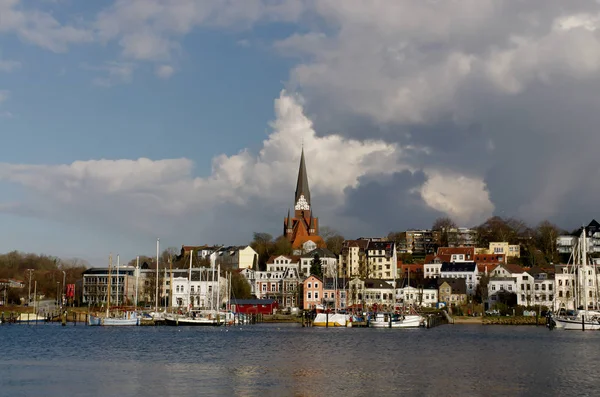 Norddeutsche Stadt Flensburg — Stockfoto