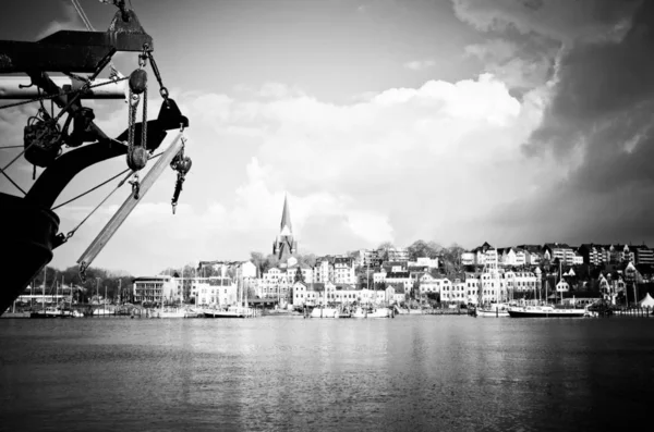 Norddeutsche Stadt Flensburg — Stockfoto