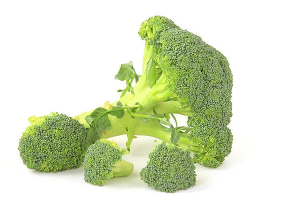 Brokoli Terisolasi Dengan Latar Belakang Putih Brassica Oleracea Var Italica — Stok Foto