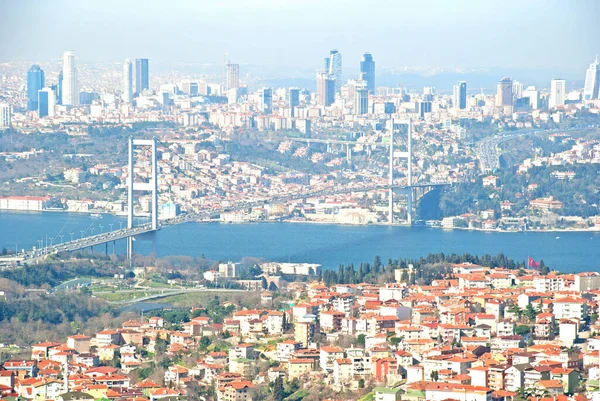 Istanbul Est Une Grande Ville Turque Qui Chevauche Europe — Photo