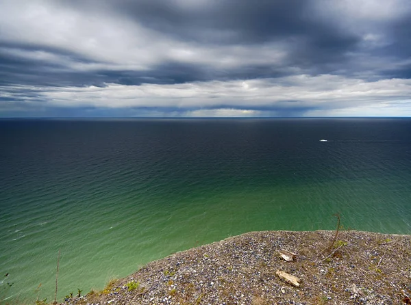 Utsikt Från Kungens Stol Rgen Det Ändlösa Baltiska Havet — Stockfoto