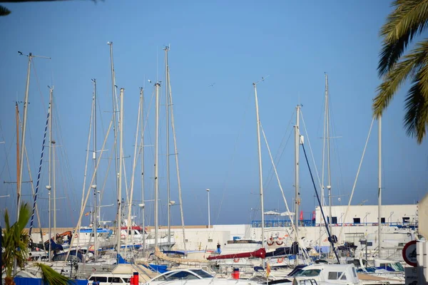 Barcos Porto Água Mar — Fotografia de Stock