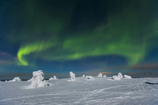 Luci Polari Aurora Boreale — Foto Stock