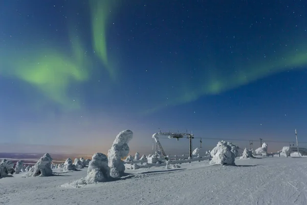 Aurora Boreale Polare Luci Del Nord — Foto Stock