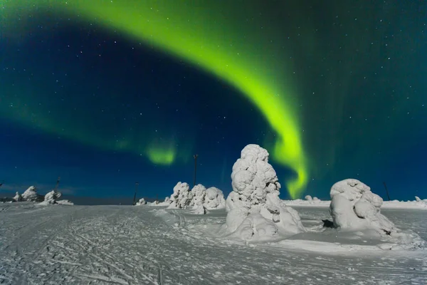 Aurora Borealis Polariza Las Luces Del Norte — Foto de Stock