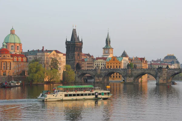 Charles Bridge Prag Czech Cumhuriyetinde — Stok fotoğraf