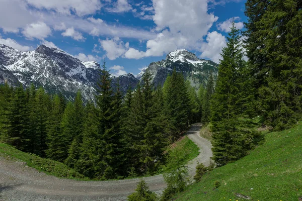 Vista Panorâmica Bela Paisagem Alpes — Fotografia de Stock