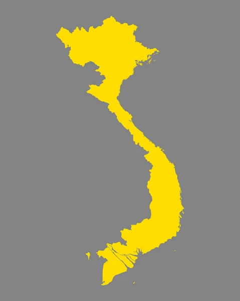 Vietnam Térképe Földrajzi Illusztráció — Stock Fotó