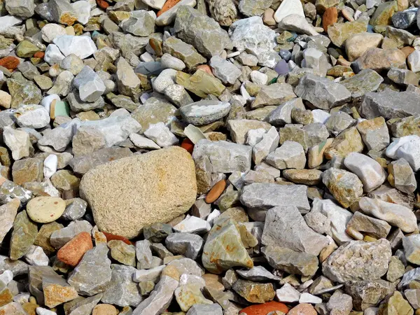 Steine Felsen Kieselsteine Felsiger Kies Hintergrund — Stockfoto