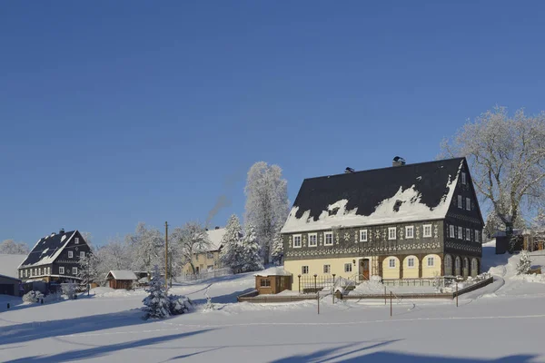 Weifa Felső Lusatia Télen — Stock Fotó