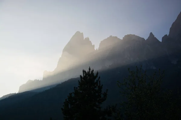 Die Langkofelgruppe Ist Ein Bergmassiv Der Westlichen Dolomiten Südtirol Italien — Stockfoto