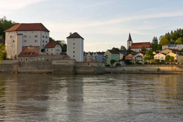 Twierdza Oberhaus Passau Słonecznej Bawarii Niemcy — Zdjęcie stockowe