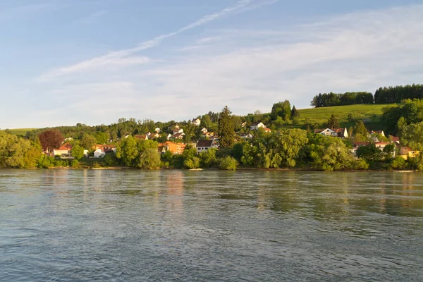 Donauufer Bei Passau Sonnenlicht Bayern Deutschland — Stockfoto