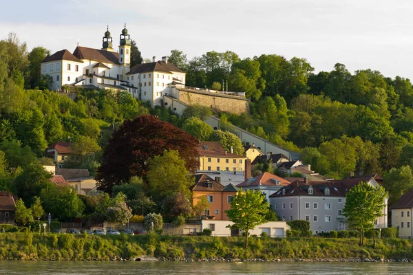 Donauoever Bij Passau Sunlight Bavaria Duitsland — Stockfoto