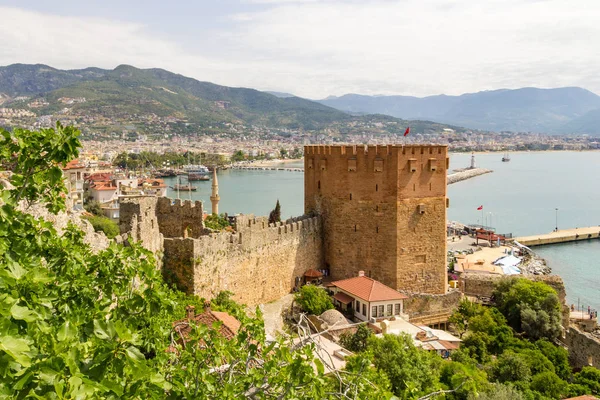Porto Antalya Veduta Dal Vecchio Muro Della Fortezza — Foto Stock