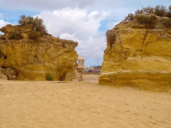 Ponta Piedade Uma Formação Rochosa Sul Lagos Região Portuguesa Algarve — Fotografia de Stock