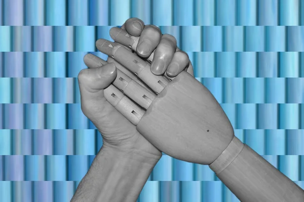 Närbild Handskakning Affärsidé — Stockfoto