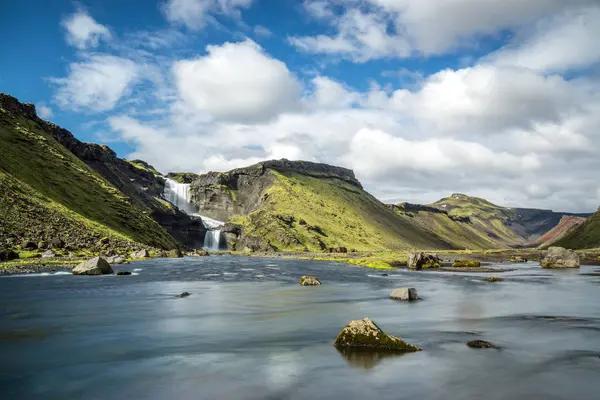 Scenic View Majestic Landscape Waterfall — Stock Photo, Image