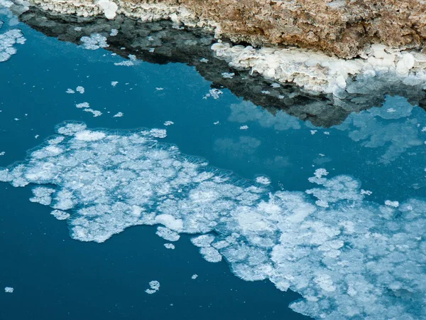 Srail Deki Ölü Deniz Kristali Tuzuna Yakın Çekim — Stok fotoğraf