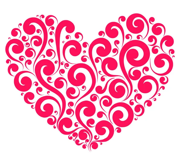 Vector Illustration Red Painted Heart Love Symbol — Stock Photo, Image