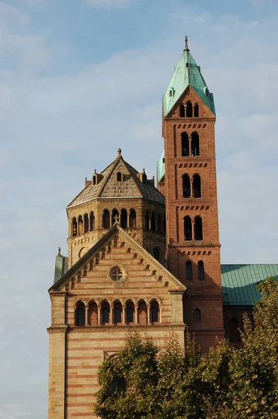 Kathedraal Van Speyer Rhine — Stockfoto