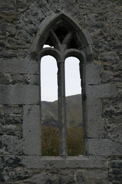 Zřícenina Murrisk Abbey Irsku — Stock fotografie