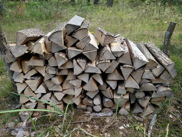 薪の切り身や硬材の質感 — ストック写真