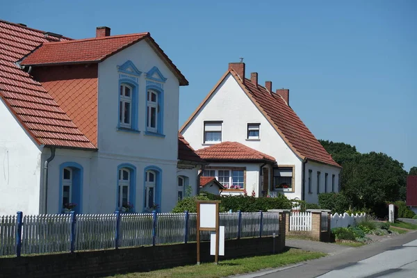 Altwarp Häuser Dorf — Stockfoto