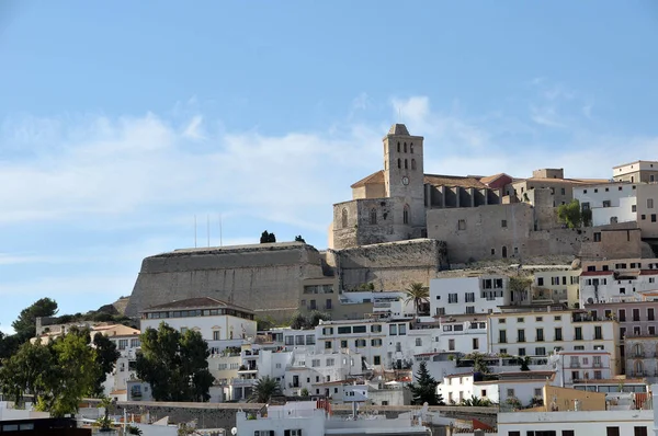 Património Mundial Castelo Colina Cidade Ibiza — Fotografia de Stock